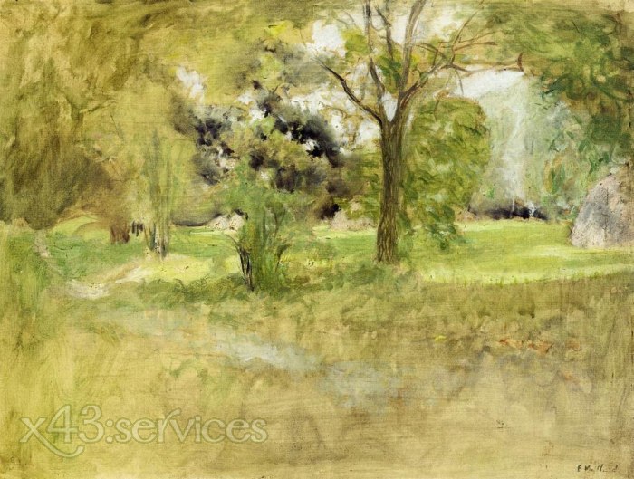 Edouard Vuillard - Baeume in einem Feld - Trees in a Field